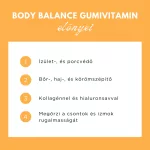 Body Balance gumivitamin kollagénnel és hyaluronnal | Bőr és ízületek támogatására